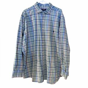 Polo Ralph Lauren multicolor plaid men’s Long Sleeve Poplin Shirt 3XB